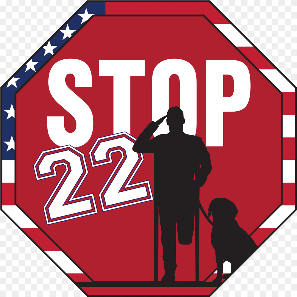 Suicide Clipart Veterans Day Stop Sign, Symbol, Road Sign, Person, Man Free Png Download
