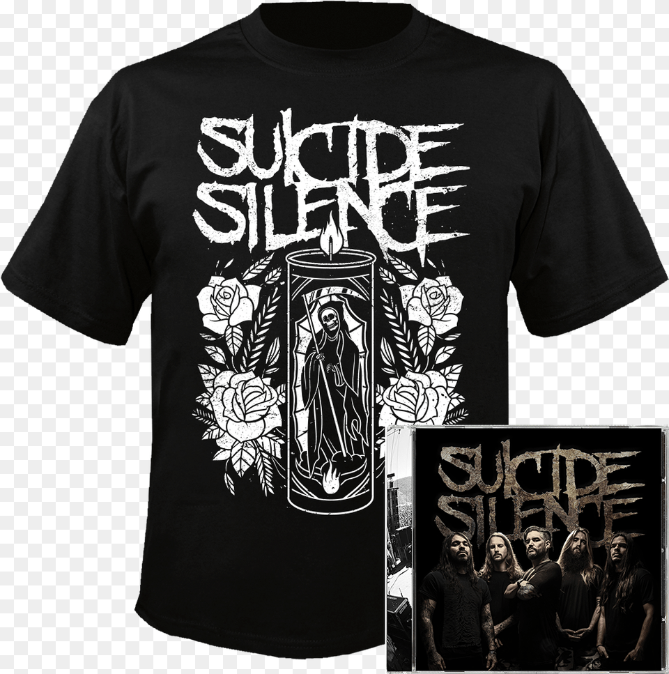 Suicide Silence Walker Texas Ranger Tee Shirt, Clothing, T-shirt, Adult, Male Png