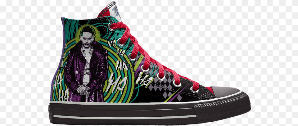 Suicide Squad Converse Suicide Squad Iphone 8 Case Jared Leto Joker Skinit, Clothing, Footwear, Shoe, Sneaker Png