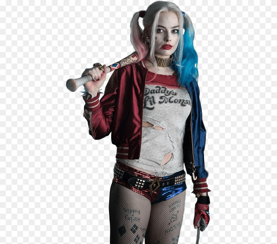 Suicide Squad Harley Quinn, Adult, Weapon, Tattoo, Sword Png Image