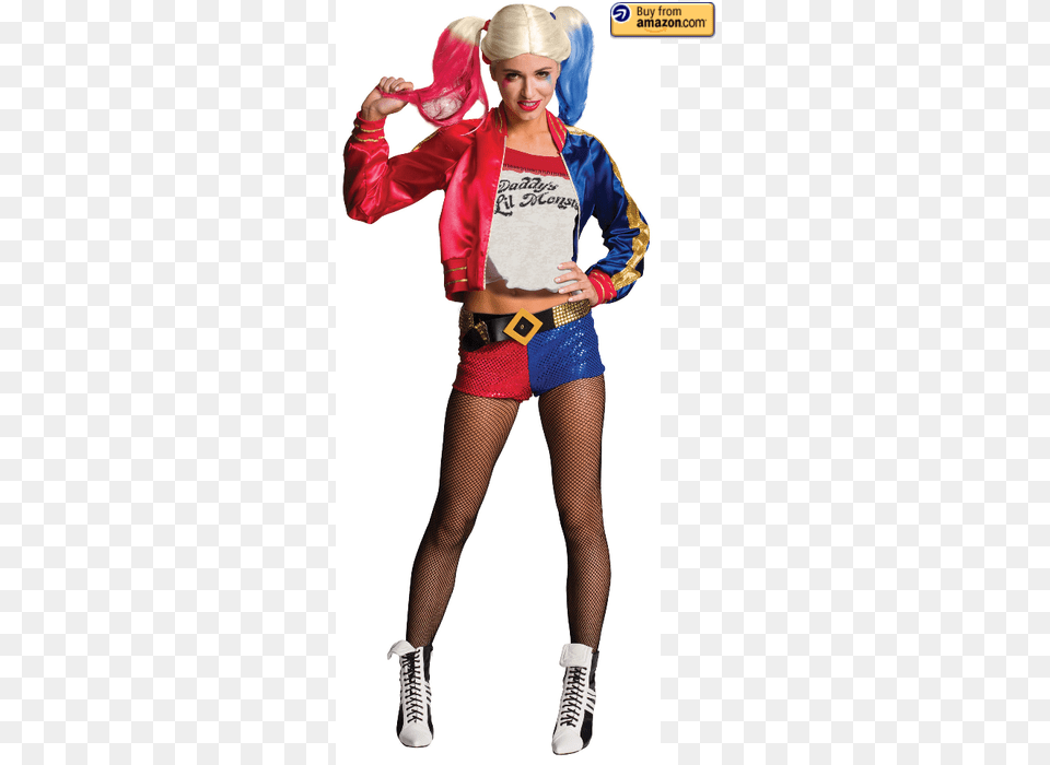 Suicide Squad Harley Quinn Halloween Costume Fishnet Tights Halloween Costumes, Clothing, Shoe, Footwear, Person Png