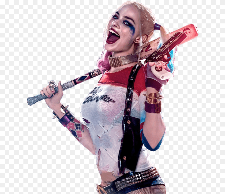 Suicide Squad Harley Quinn Sideview Harley Quinn, Adult, Solo Performance, Person, Performer Png