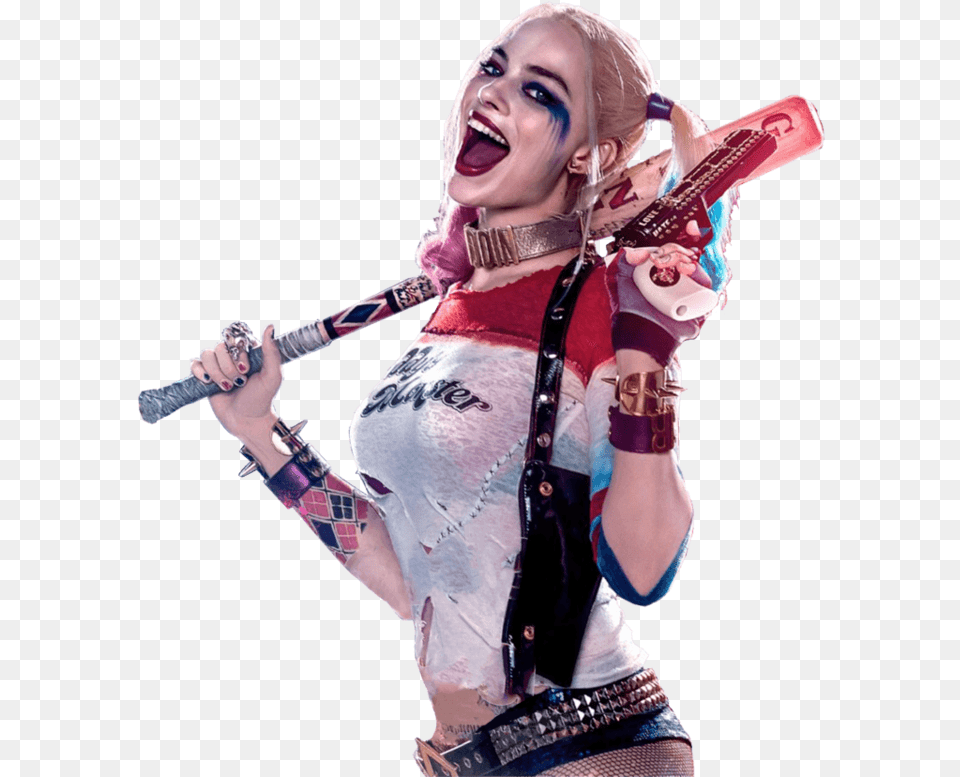 Suicide Squad Harley Quinn Sideview Harley Quinn, Adult, Person, Woman, Female Free Transparent Png