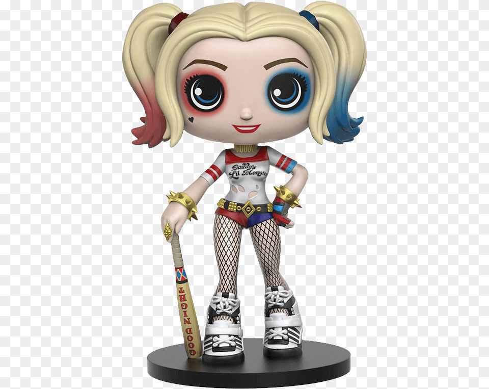 Suicide Squad Harley Quinn Wobblers Bobblehead Funko Wobbler Harley Quinn, Clothing, Footwear, Shoe, Person Free Transparent Png