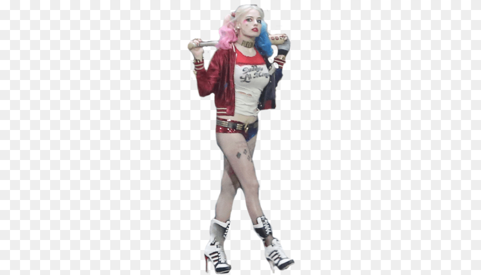 Suicide Squad Harley Quinn Women39s Costume Bomber Jacket, Clothing, Footwear, Person, Shoe Png Image