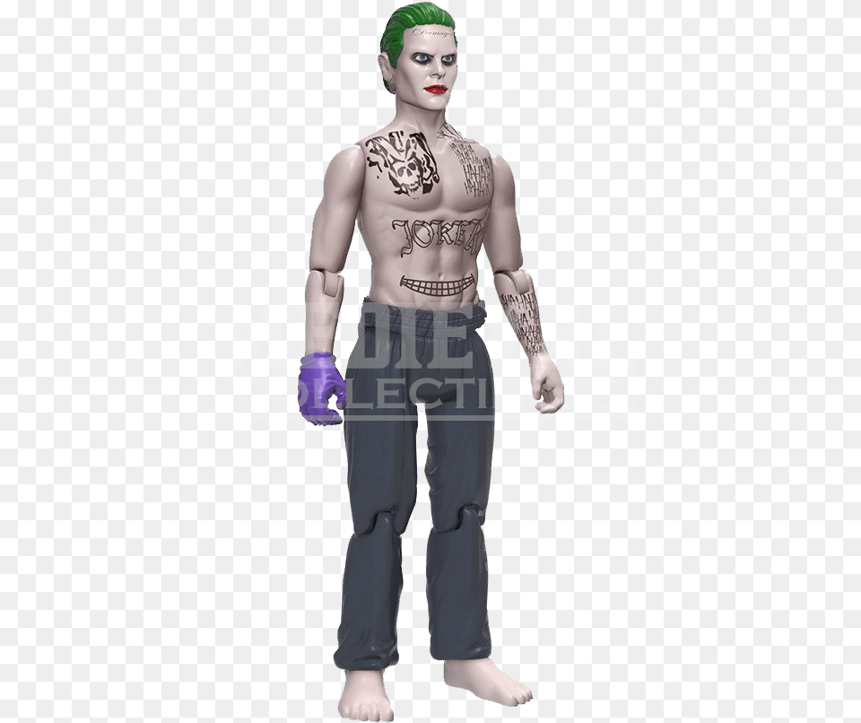 Suicide Squad Joker High Quality Joker Suicide Squad Figure, Tattoo, Skin, Person, Man Png Image