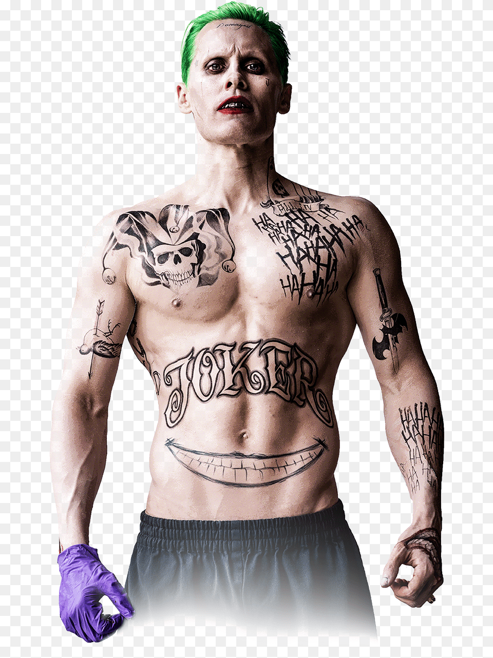 Suicide Squad Joker Stance Youth Hoodie Jared Leto Sexy Joker, Tattoo, Back, Body Part, Skin Free Transparent Png