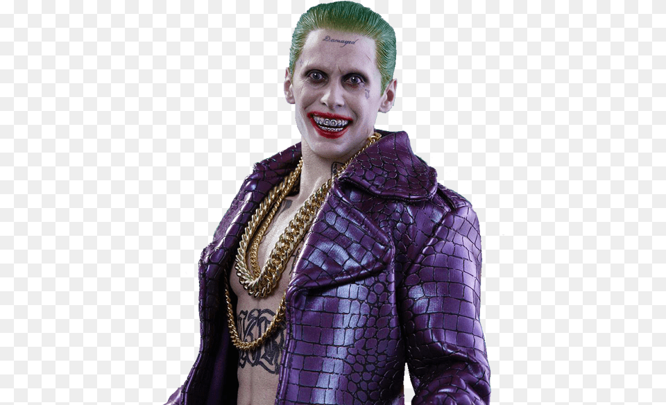 Suicide Squad Joker Transparent Images Jokers Outfit In Suicide Squad, Accessories, Portrait, Photography, Person Free Png Download