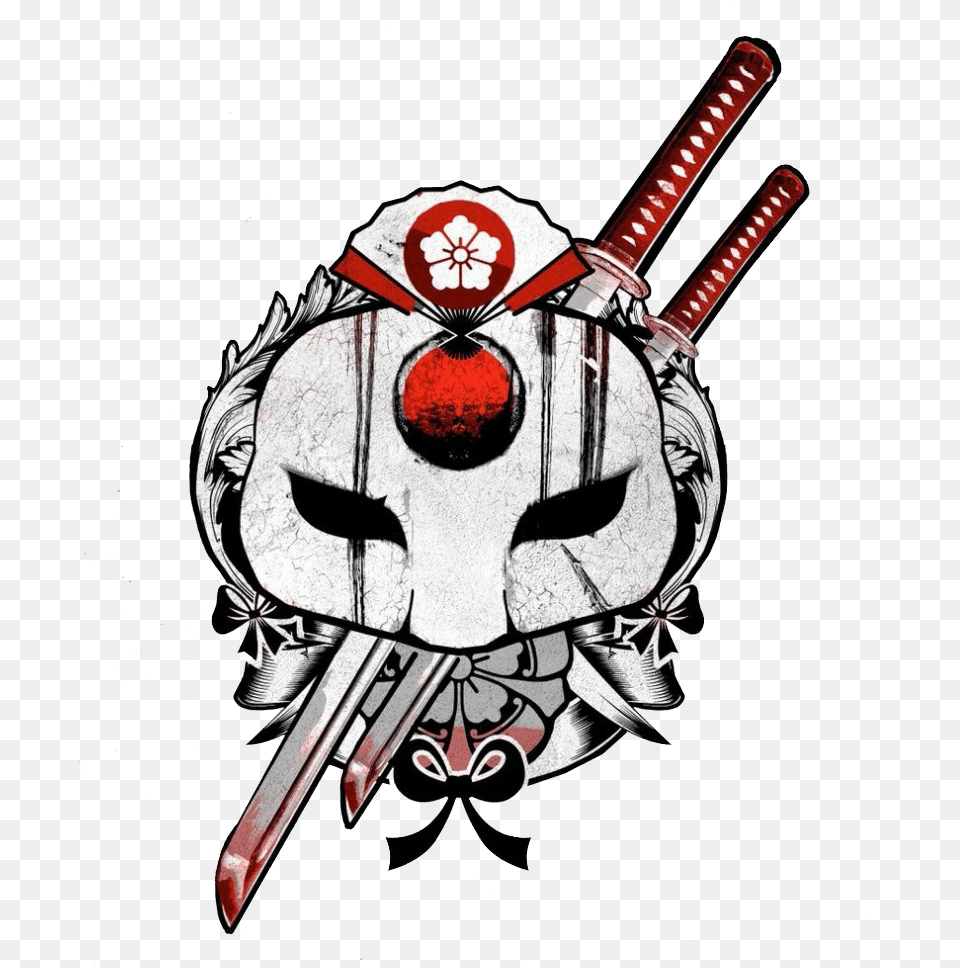 Suicide Squad Katana Logo, Blade, Dagger, Knife, Weapon Free Png