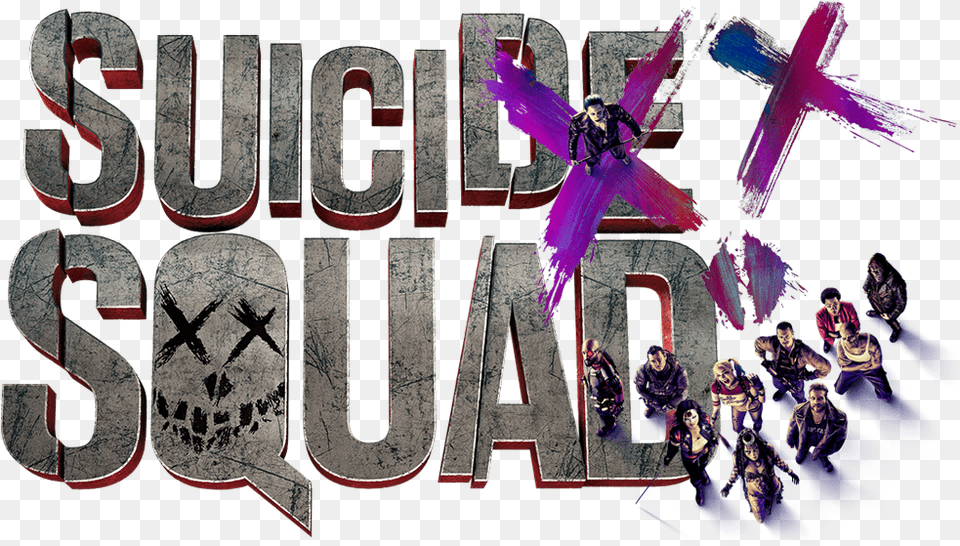 Suicide Squad Logo Graphic Design, People, Person, Art, Collage Free Transparent Png