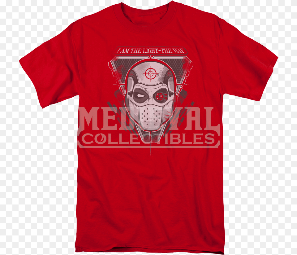 Suicide Squad Masked Deadshot T Shirt Love Lucy T Shirts, Clothing, T-shirt, Face, Head Free Transparent Png