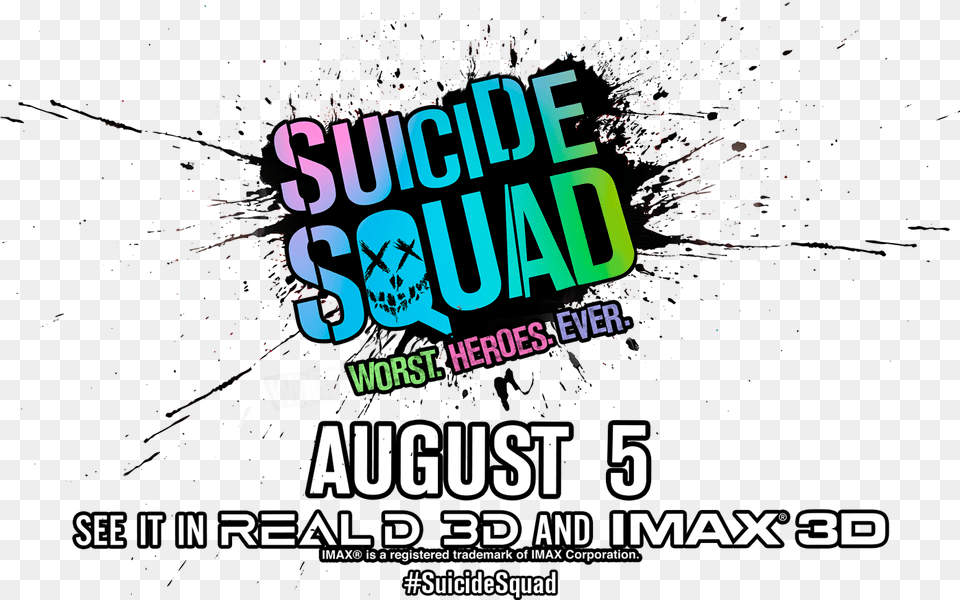 Suicide Squad Movie Logo Graphic Design, Advertisement, Poster Free Png Download