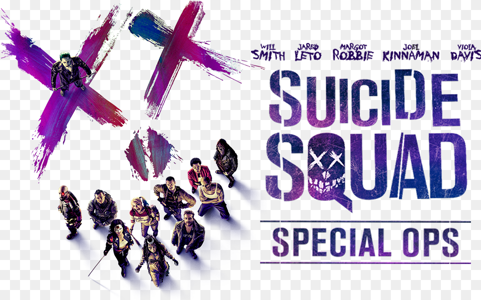 Suicide Squad Movie Logo Suicide Squad Special Ops, Art, Collage, Graphics, Purple Png Image