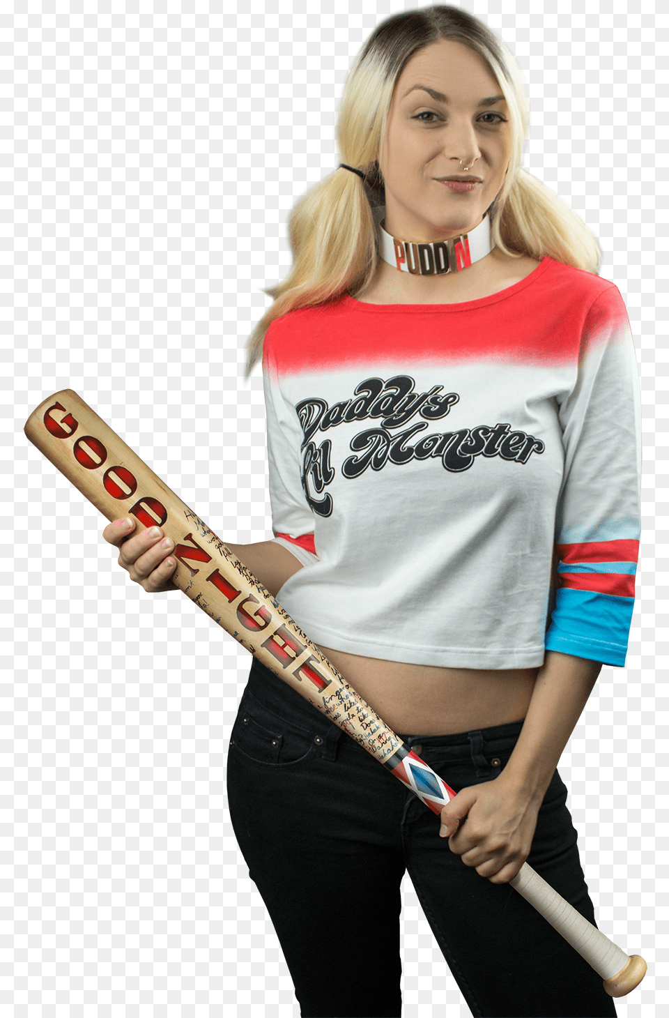 Suicide Squad Suicide Squad Harley39s Baseball Bat Replica, Baseball Bat, Sport, Person, People Free Transparent Png