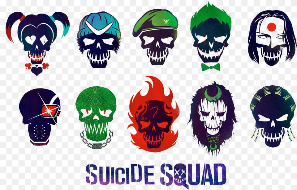 Suicide Squad Transparent By Asthonx1 Da4plh7 Suicide Squad Wallpaper, Face, Head, Person, Festival Free Png