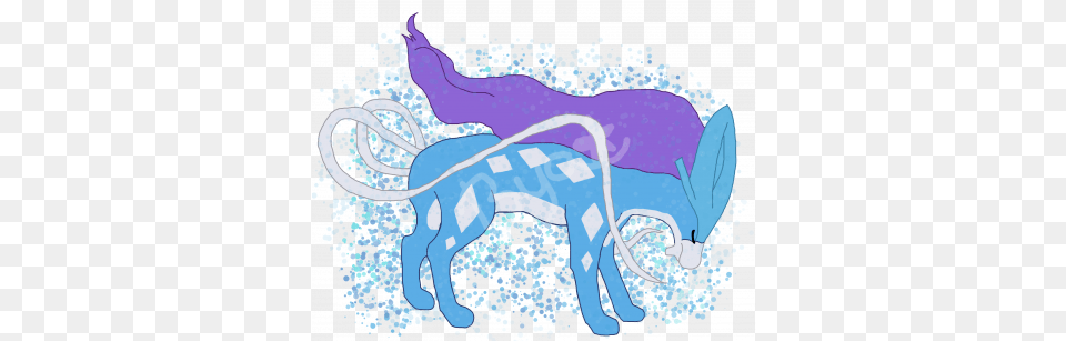 Suicune Pokcharms Animal Figure, Art, Painting, Deer, Mammal Png