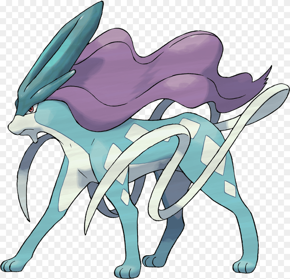 Suicune Pokemon, Animal, Dinosaur, Reptile, Art Png Image