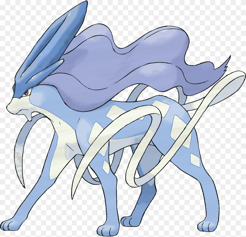 Suicune Shiny Pokemon Suicune, Art, Animal, Dinosaur, Reptile Free Png Download