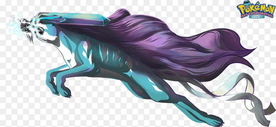 Suicune Used Ice Fang By Dragonchildx Fictional Character, Art, Graphics, Adult, Female Free Png