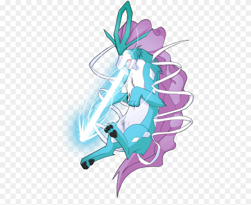 Suicune With No Background Fictional Character, Art, Book, Comics, Graphics Png Image