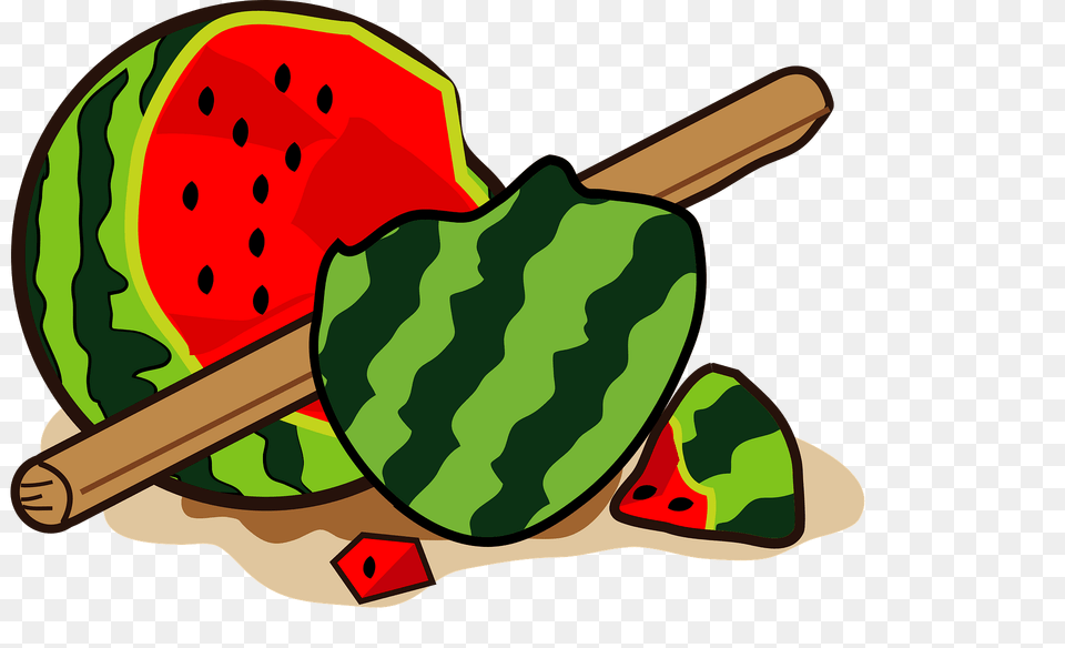 Suikawari Watermelon Clipart, Food, Fruit, Plant, Produce Free Png Download