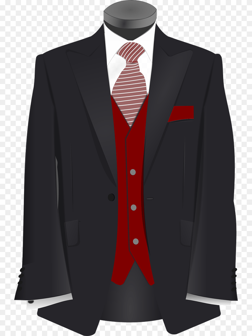 Suit And Tie Cartoon, Accessories, Jacket, Formal Wear, Coat Png Image