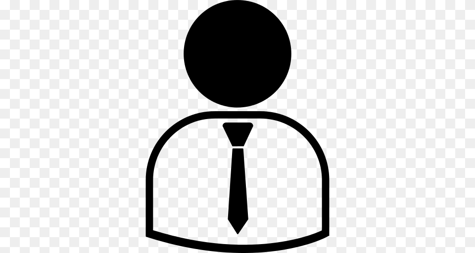 Suit And Tie Icon, Gray Png Image