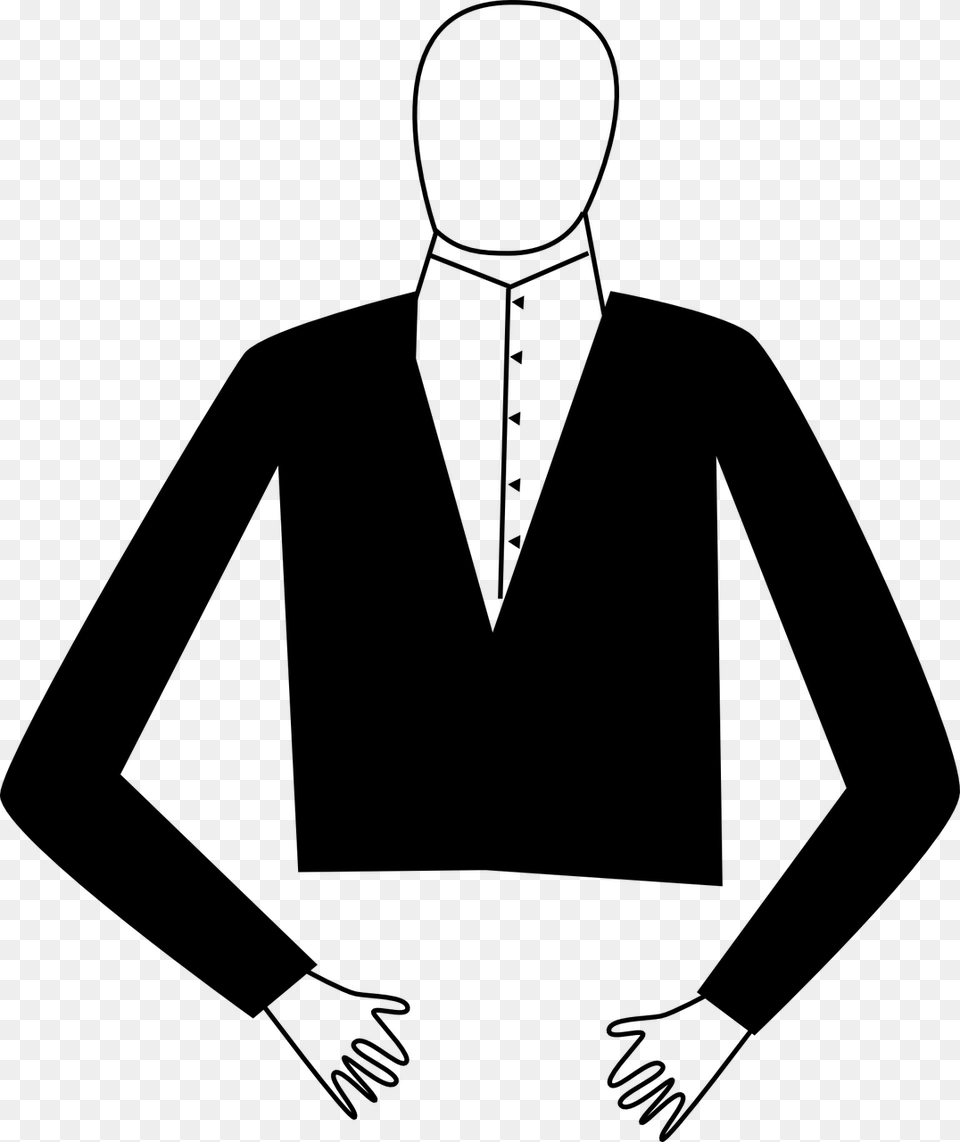 Suit Clip Art, Gray Free Png