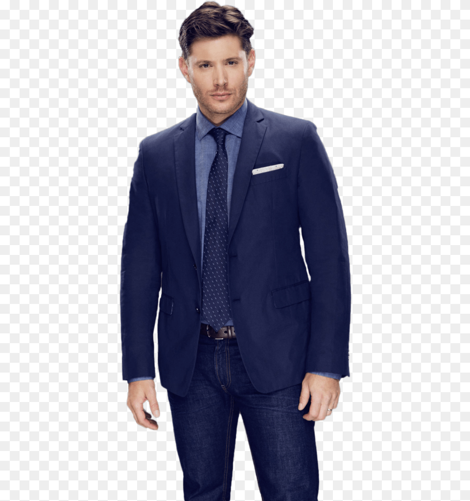 Suit Jacket Blazer Clothing Waistcoat Jensen Ackles De Terno, Accessories, Coat, Tie, Formal Wear Free Png Download