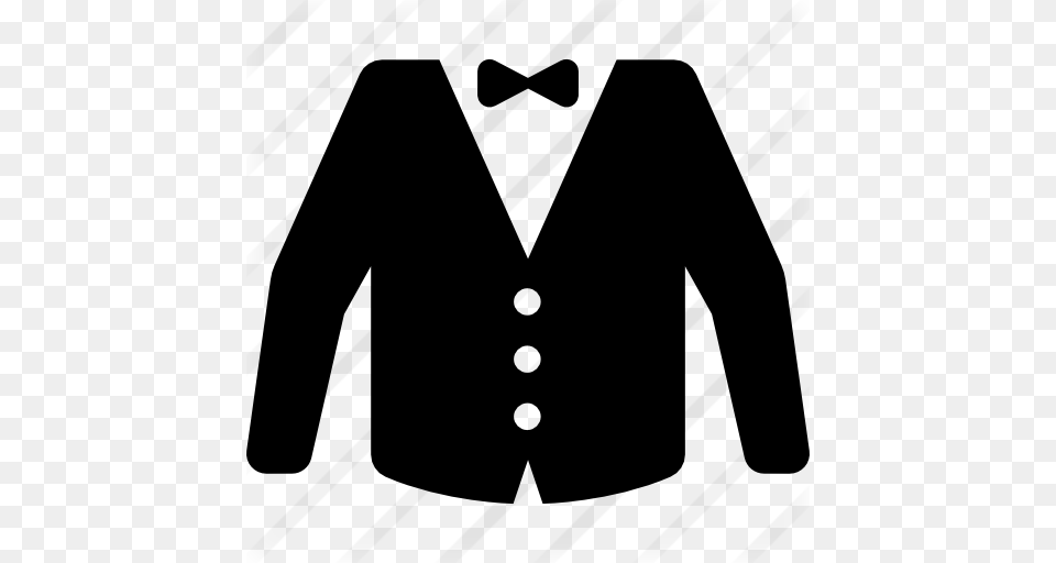 Suit With Bow Tie, Gray Png Image