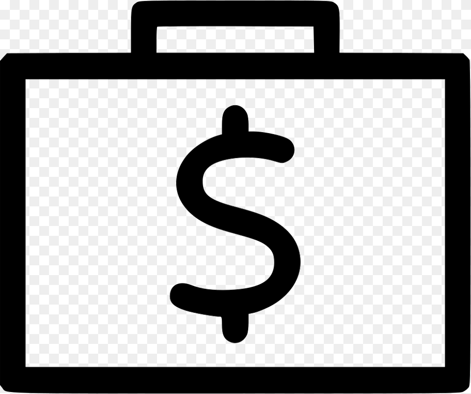 Suitcase Bag Cash Money, Symbol, Sign, Animal, Reptile Free Transparent Png