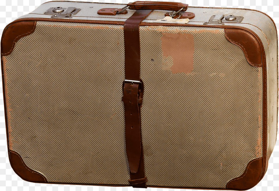 Suitcase Brown Canvas Koffer, Baggage, Accessories, Bag, Handbag Png Image