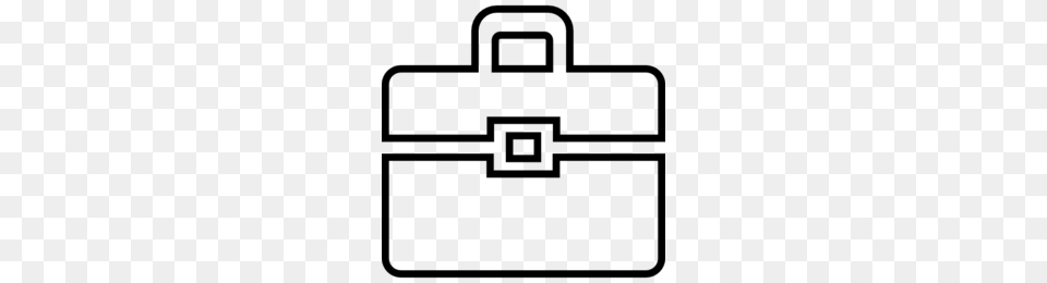 Suitcase Clip Art Black And White Clipart, Gray Png