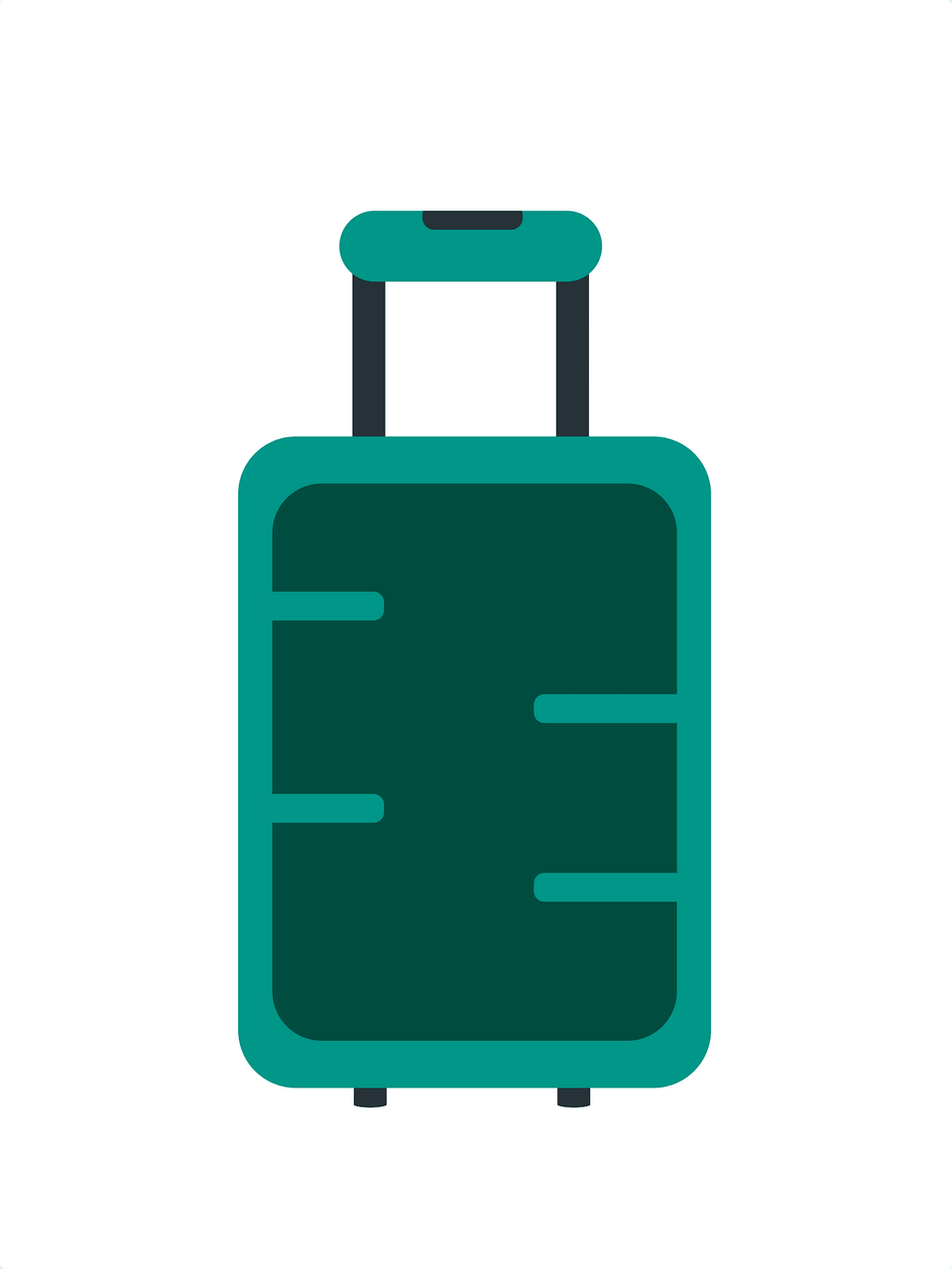 Suitcase Clipart, Baggage Free Png