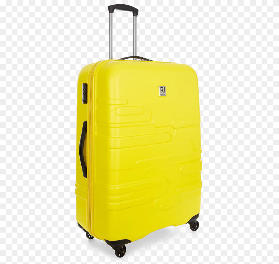 Suitcase High Quality Image Yellow Suitcase Medium, Baggage, Device, Grass, Lawn Free Png