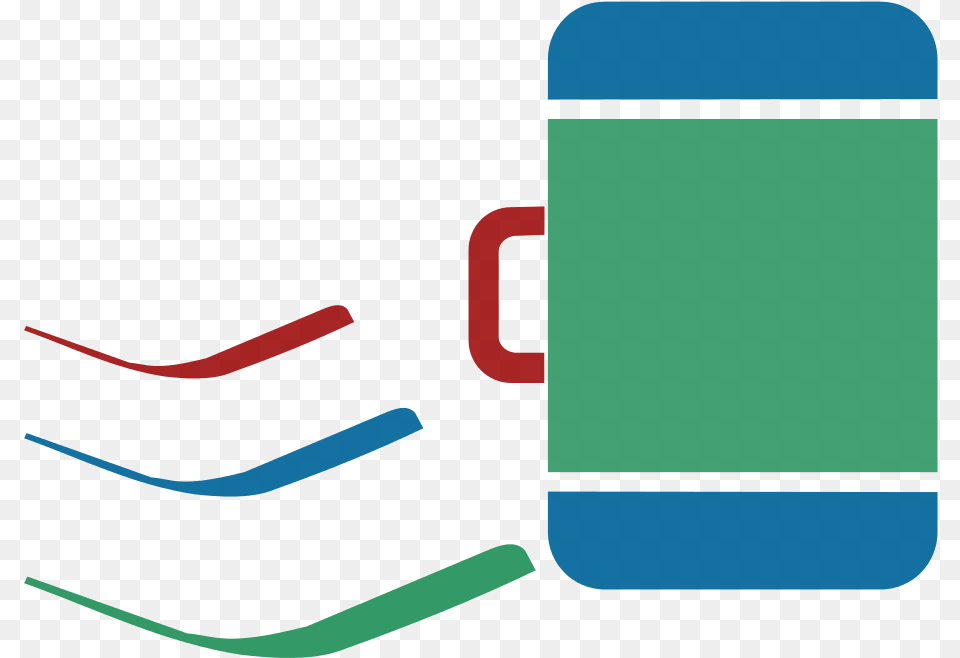 Suitcase Icon Blue Green Red Dynamic, Electronics, Phone, Mobile Phone, Smoke Pipe Png Image