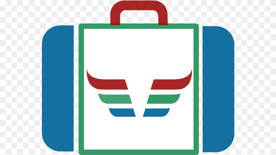 Suitcase Icon Blue Green Red Dynamic V171 Briefcase, Bag Png Image
