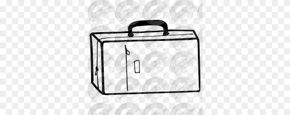 Suitcase Outline For Classroom Therapy Use, Disk, Text Free Png