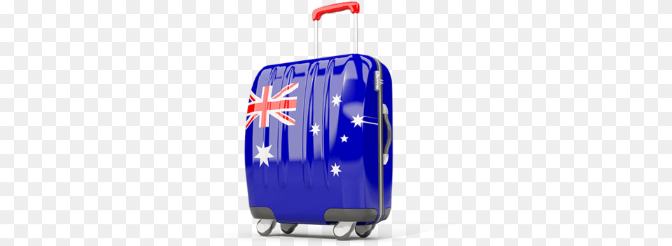 Suitcase With Flag, Baggage, Accessories, Bag, Handbag Free Png