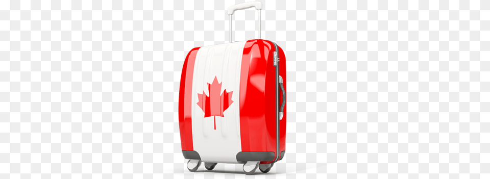 Suitcase With Flag Canada Suitcase, Baggage, Dynamite, Weapon Png
