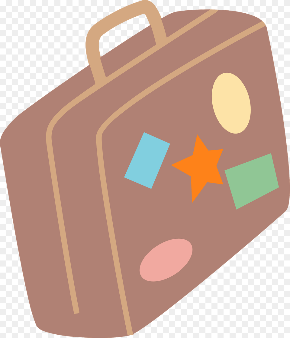 Suitcase With Stickers Clipart, Baggage, First Aid, Bag Free Png