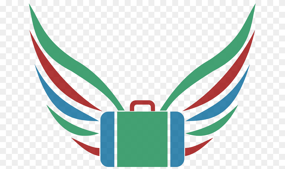 Suitcase With Wings Clipart, Bag, Animal, Fish, Sea Life Free Transparent Png