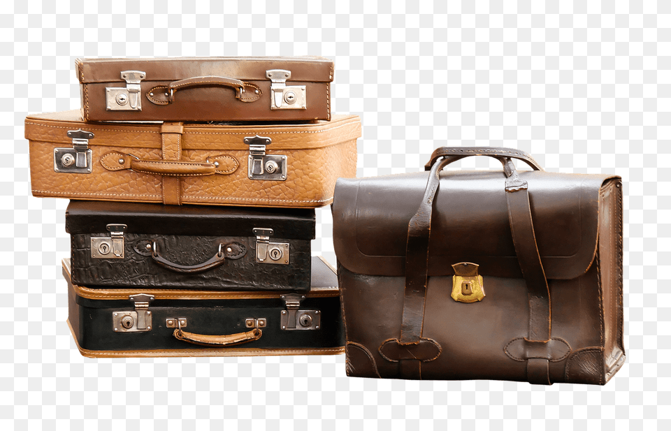 Suitcases Leather, Accessories, Bag, Handbag, Baggage Free Png