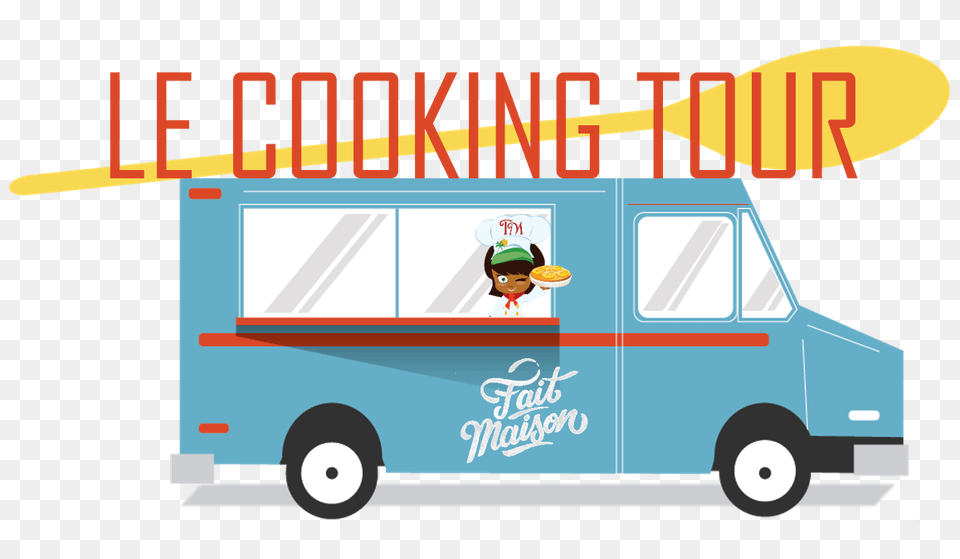 Suivez Le Cooking Tour Tatie Maryse, Cutlery, Transportation, Van, Vehicle Png Image