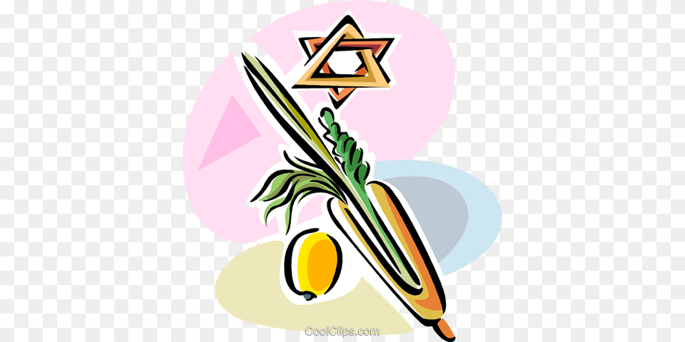 Sukkot Arbaat Haminim Royalty Vector Clip Art Illustration, Graphics Free Png Download