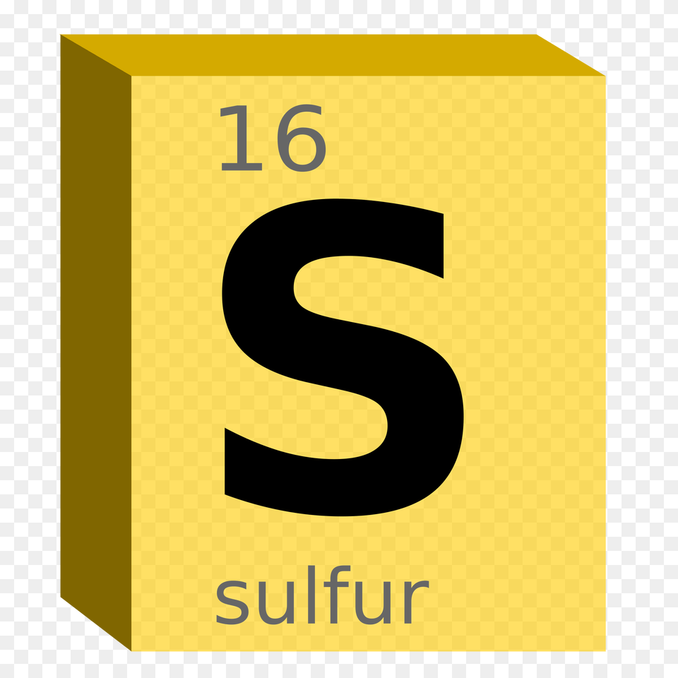 Sulfur, Symbol, Number, Text, Sign Png