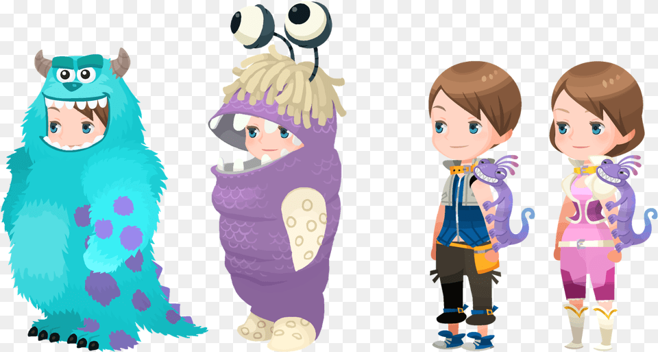 Sulley Boo Boards Kingdom Hearts Union X Avatar Outfits, Publication, Book, Comics, Baby Free Transparent Png