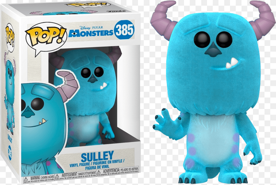 Sulley Flocked Us Exclusive Pop Vinyl Figure Funko Sulley Flocked Amazon, Plush, Toy Png Image