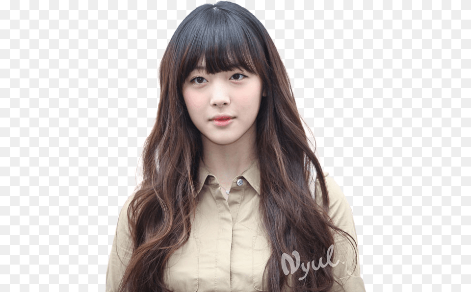 Sulli Sulli Long Hair, Face, Head, Person, Photography Free Png Download