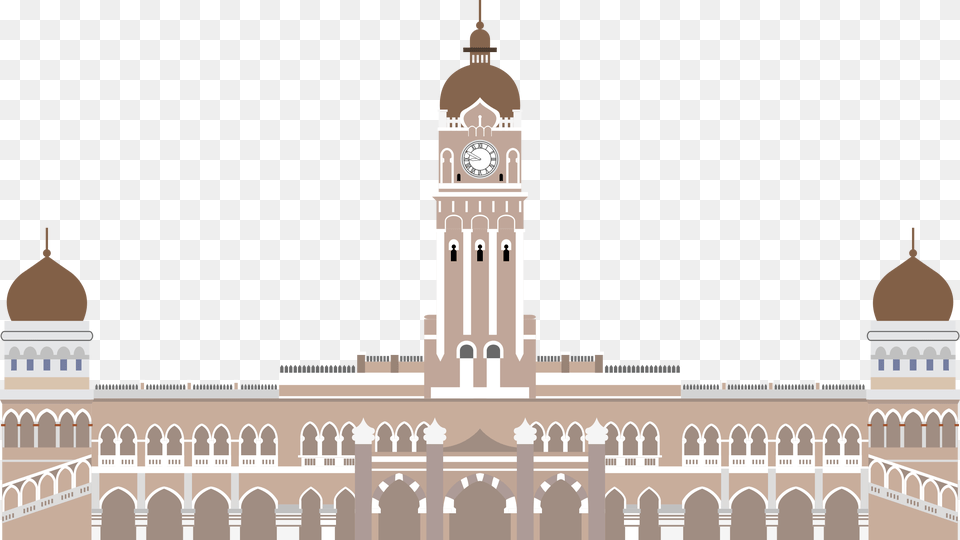 Sultan Abdul Samad Building Vector Image Sultan Abdul Samad Building Vector, Architecture, Clock Tower, Dome, Tower Free Transparent Png